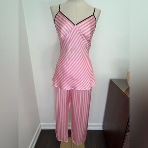 SILKSILKY - 100% Silk Spaghetti Straps V Neck Cami & Pants Set Size S